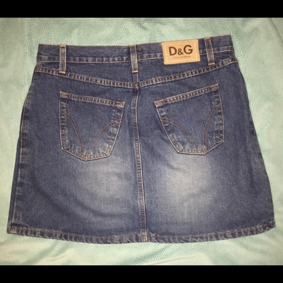 dolce gabbana denim skirt